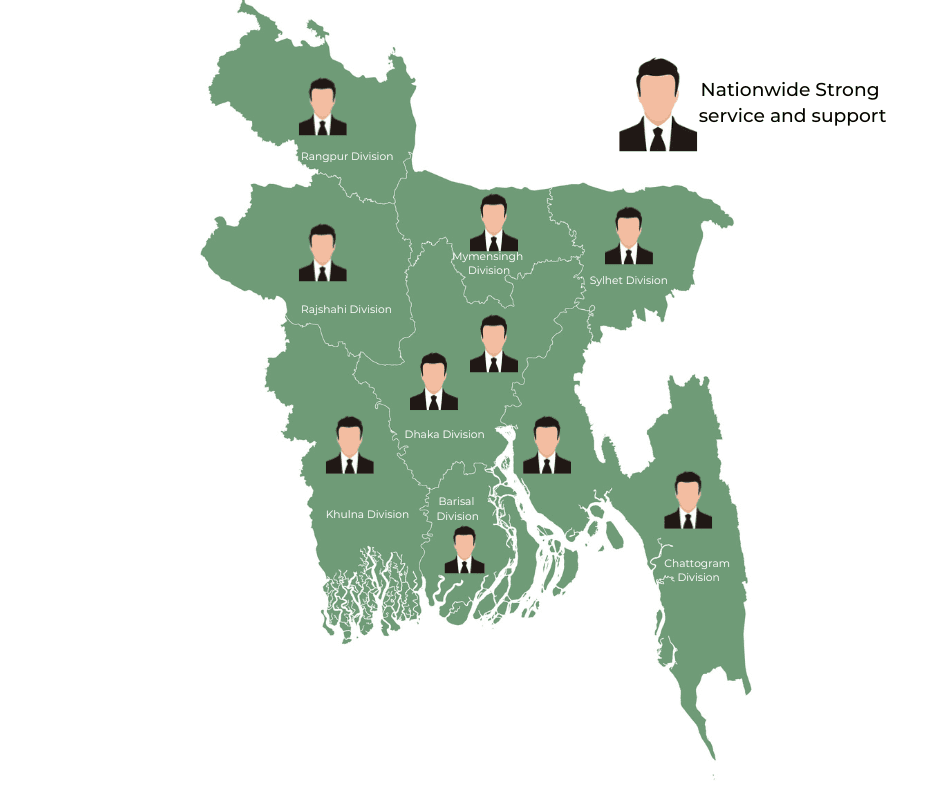 Bangladesh Service Coverage Map